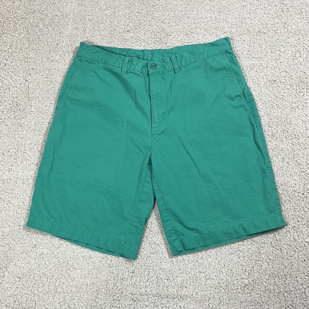 Patagonia Shorts Mens 34 Teal Cotton Canvas Chino Outdoor Hiking Cotton
